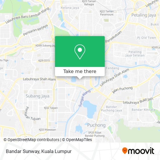 Bandar Sunway map