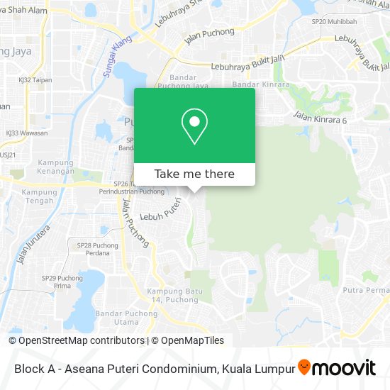 Block A - Aseana Puteri Condominium map
