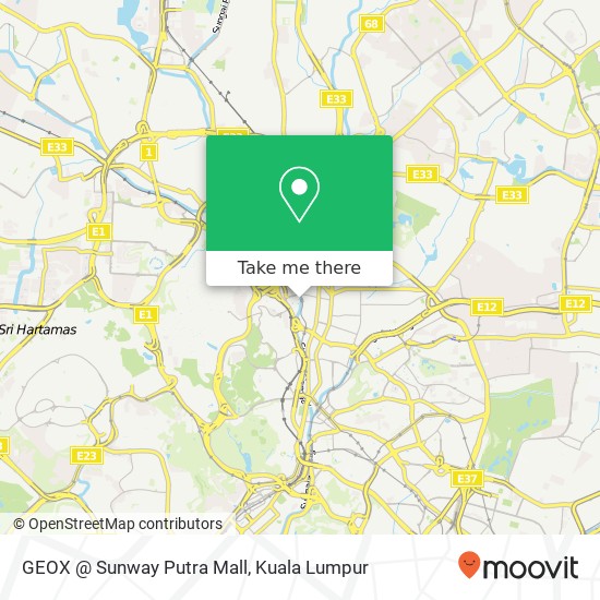 Peta GEOX @ Sunway Putra Mall