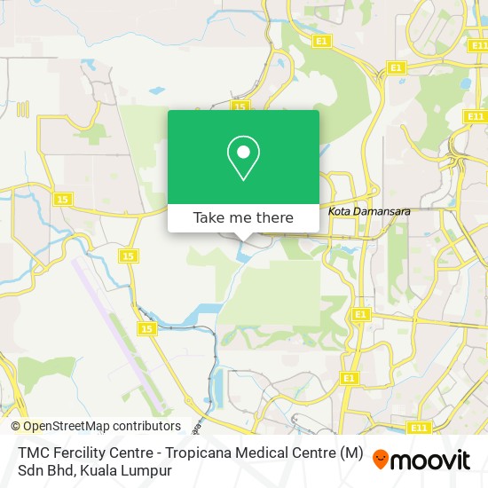 TMC Fercility Centre - Tropicana Medical Centre (M) Sdn Bhd map