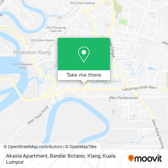 Peta Akasia Apartment, Bandar Botanic, Klang