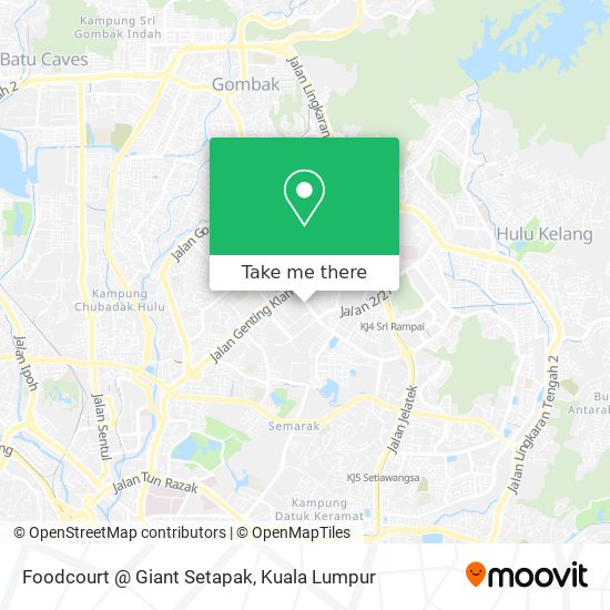 Foodcourt @ Giant Setapak map