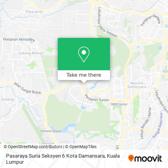 Pasaraya Suria Seksyen 6 Kota Damansara map