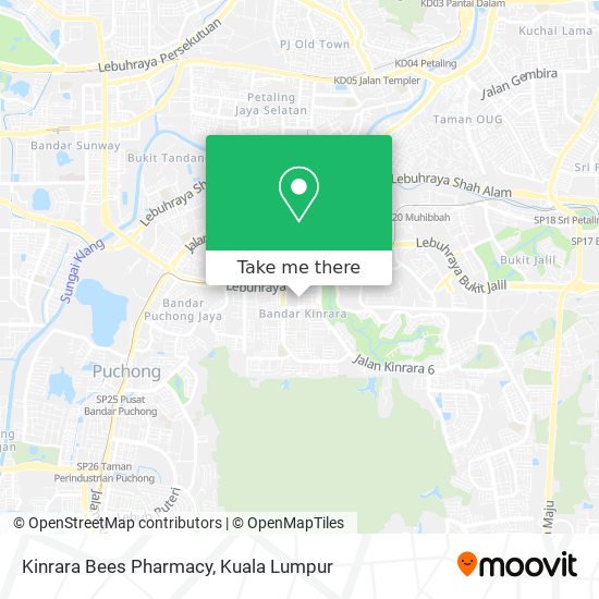 Kinrara Bees Pharmacy map