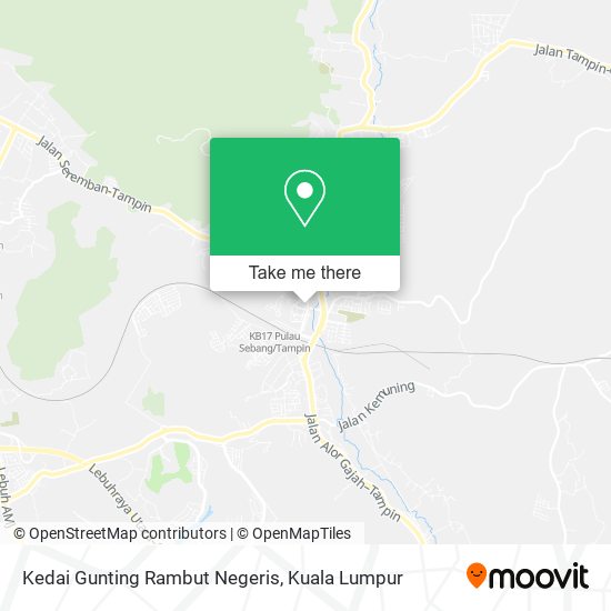 Kedai Gunting Rambut Negeris map