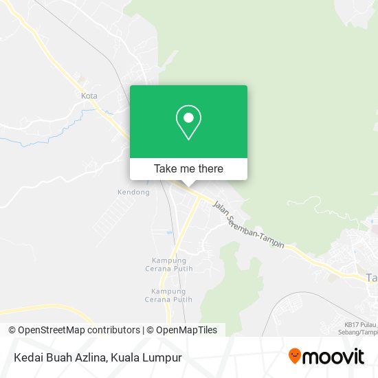 Kedai Buah Azlina map