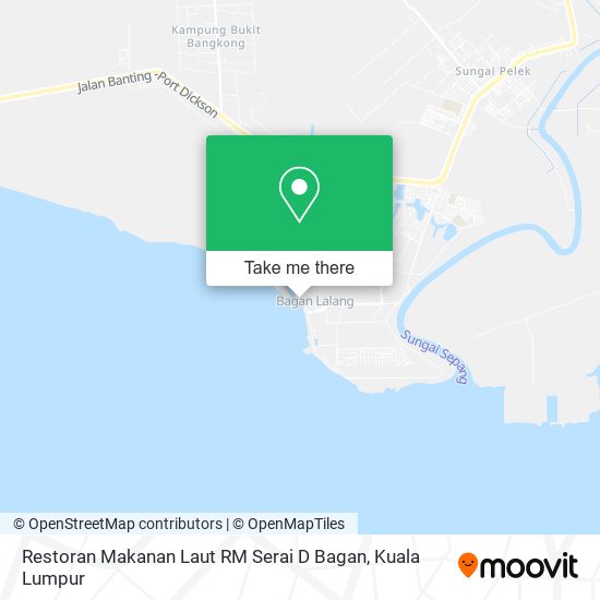 Restoran Makanan Laut RM Serai D Bagan map