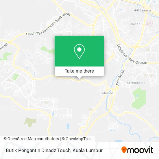 Peta Butik Pengantin Dinadz Touch