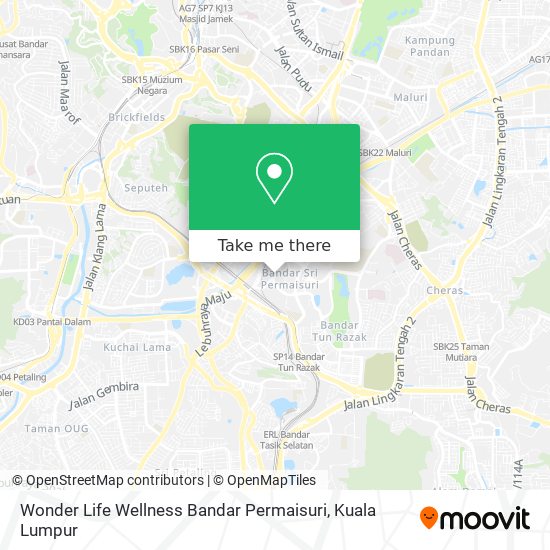 Wonder Life Wellness Bandar Permaisuri map