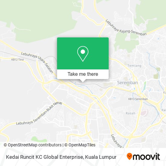 Kedai Runcit KC Global Enterprise map