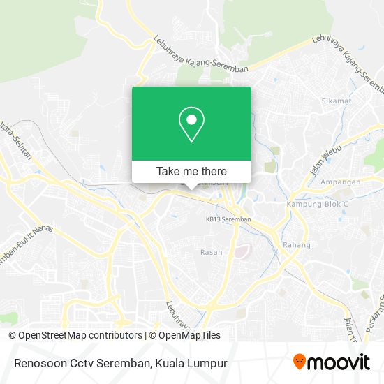 Peta Renosoon Cctv Seremban