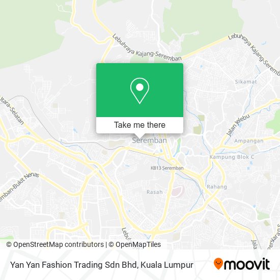 Peta Yan Yan Fashion Trading Sdn Bhd