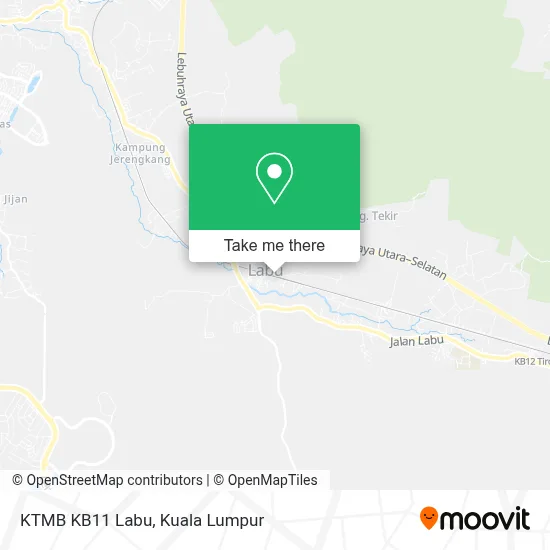 KTMB KB11 Labu map