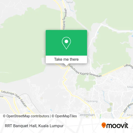 RRT Banquet Hall map