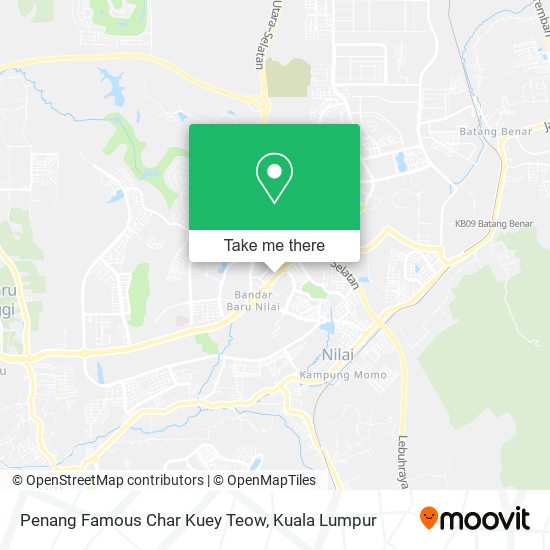 Penang Famous Char Kuey Teow map