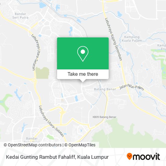 Kedai Gunting Rambut Fahaliff map