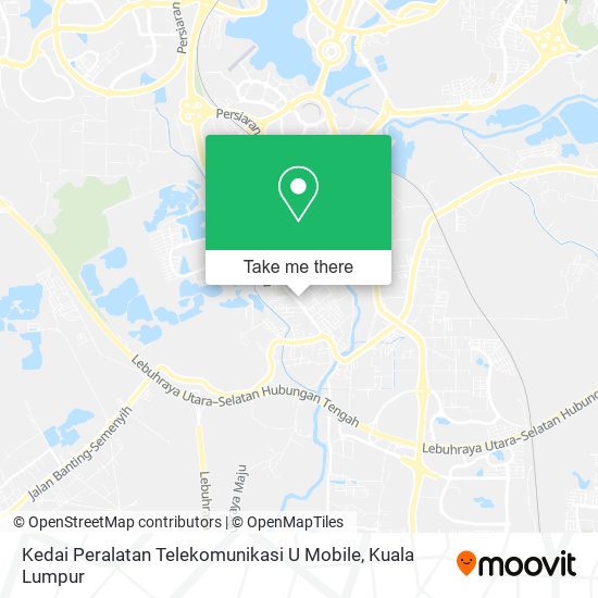 Peta Kedai Peralatan Telekomunikasi U Mobile