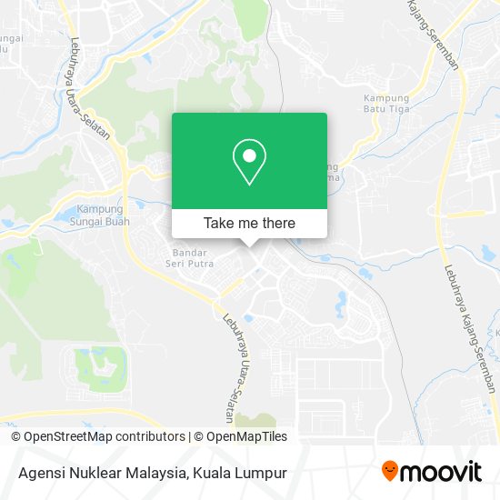 Agensi Nuklear Malaysia map