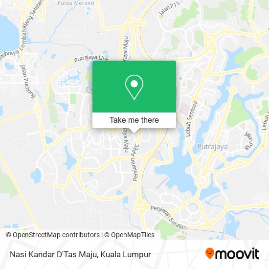 Nasi Kandar D'Tas Maju map