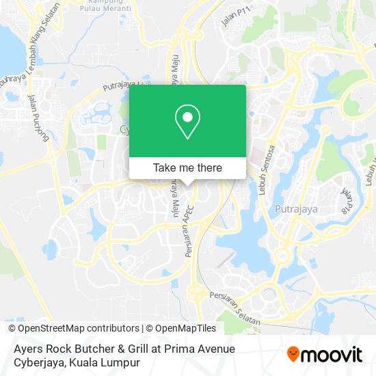 Ayers Rock Butcher & Grill at Prima Avenue Cyberjaya map