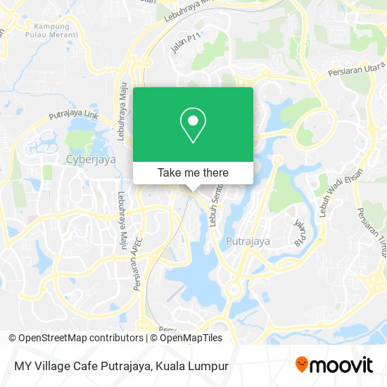 MY Village Cafe Putrajaya map