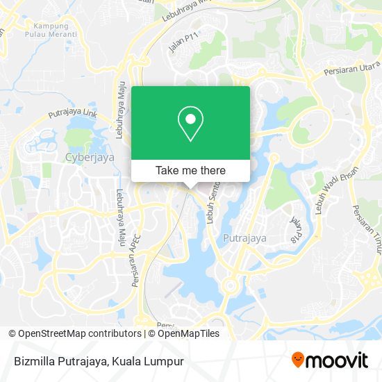 Bizmilla Putrajaya map
