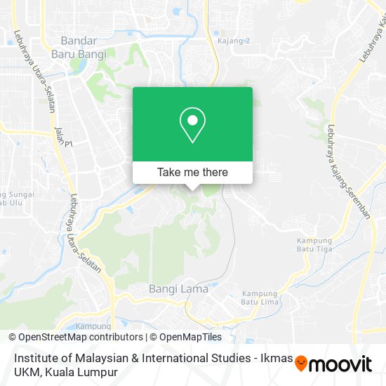 Peta Institute of Malaysian & International Studies - Ikmas UKM