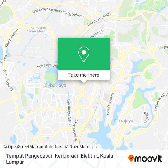 Tempat Pengecasan Kenderaan Elektrik map