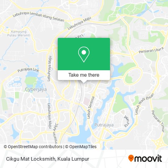 Cikgu Mat Locksmith map