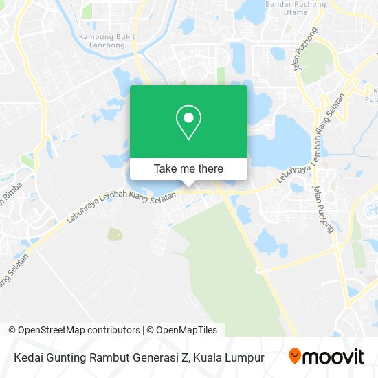 Kedai Gunting Rambut Generasi Z map