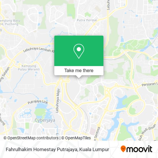 Fahrulhakim Homestay Putrajaya map