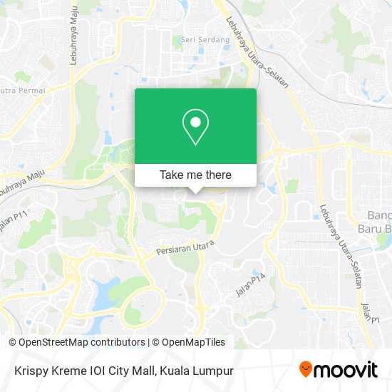 Krispy Kreme IOI City Mall map