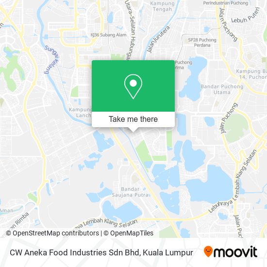 Peta CW Aneka Food Industries Sdn Bhd