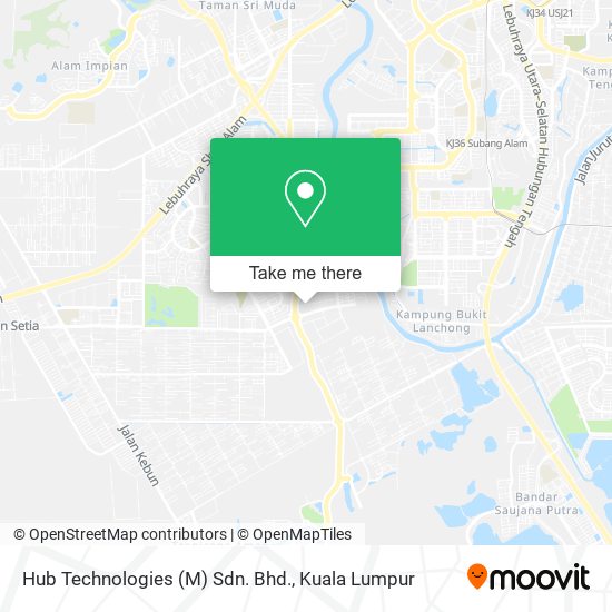 Hub Technologies (M) Sdn. Bhd. map