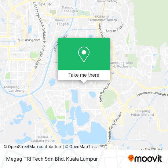 Megag TRI Tech Sdn Bhd map