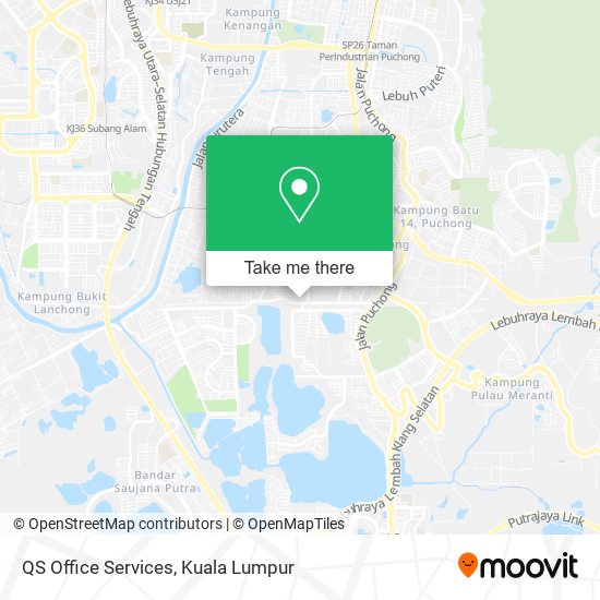 QS Office Services map