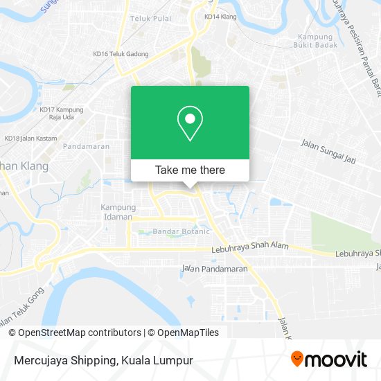 Peta Mercujaya Shipping