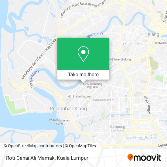 Roti Canai Ali Mamak map