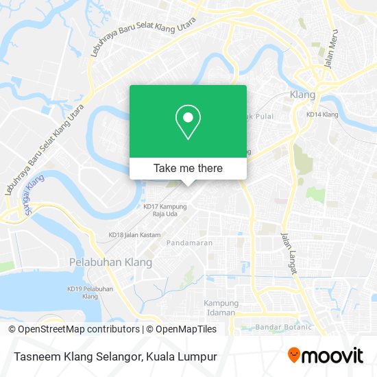 Peta Tasneem Klang Selangor