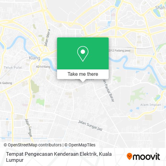 Peta Tempat Pengecasan Kenderaan Elektrik