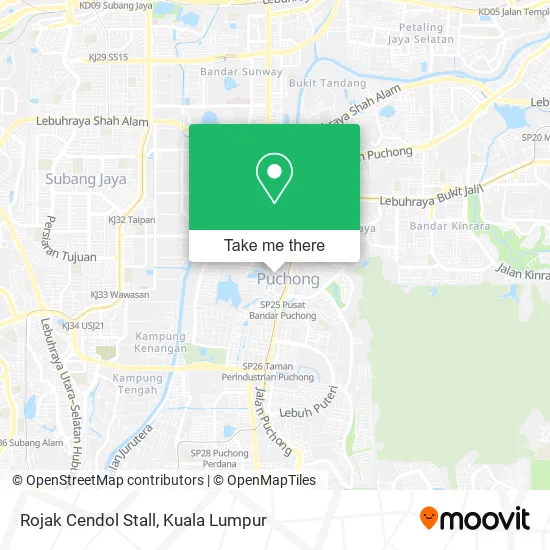 Rojak Cendol Stall map