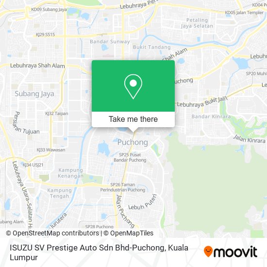 ISUZU SV Prestige Auto Sdn Bhd-Puchong map