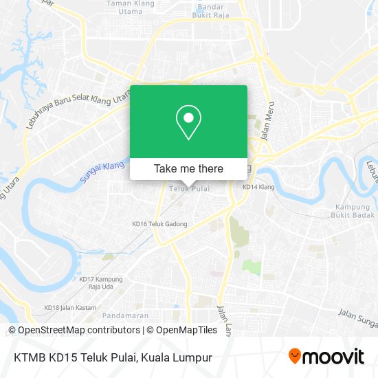 Peta KTMB KD15 Teluk Pulai