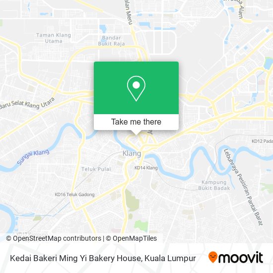 Peta Kedai Bakeri Ming Yi Bakery House