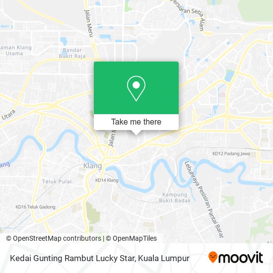 Kedai Gunting Rambut Lucky Star map