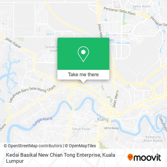 Peta Kedai Basikal New Chian Tong Enterprise