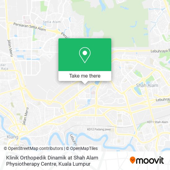 Klinik Orthopedik Dinamik at Shah Alam Physiotherapy Centre map