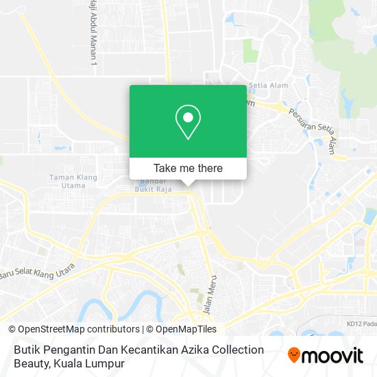 Butik Pengantin Dan Kecantikan Azika Collection Beauty map