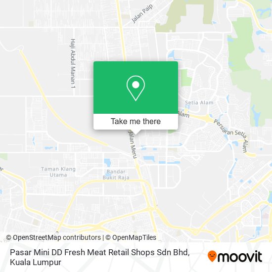 Peta Pasar Mini DD Fresh Meat Retail Shops Sdn Bhd