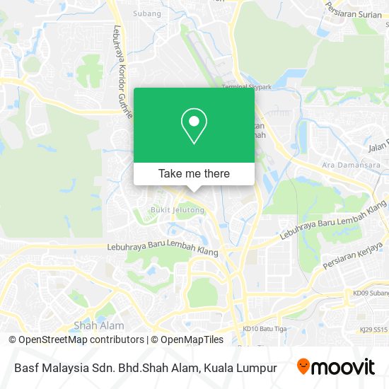 Peta Basf Malaysia Sdn. Bhd.Shah Alam